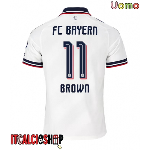 Bayern Munich Nathaniel Brown #11 Seconda Maglia 2026-27 Manica Corta